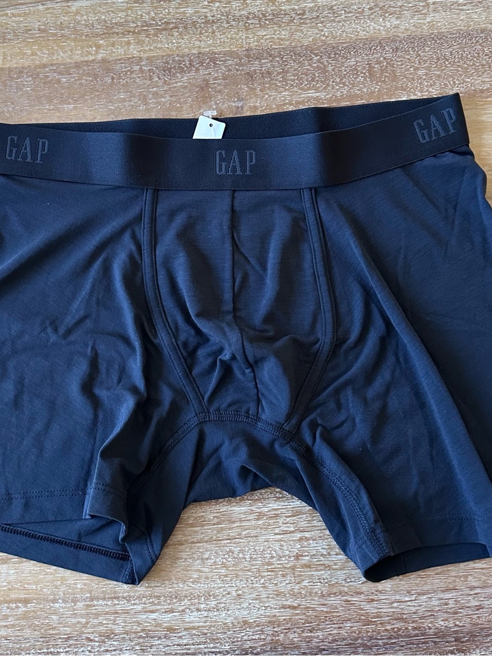 GAP Black Men's Boxer Briefs with Logo Waistband